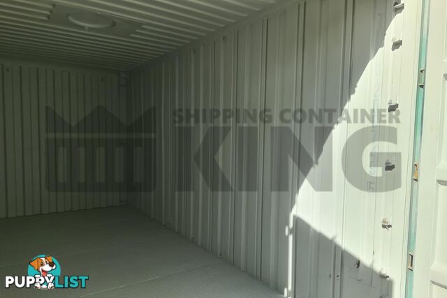 20' HIGH CUBE BULKER SHIPPING CONTAINER (STEEL FLOOR WITH ROOF HATCHES, 2 PALLETS WIDE)