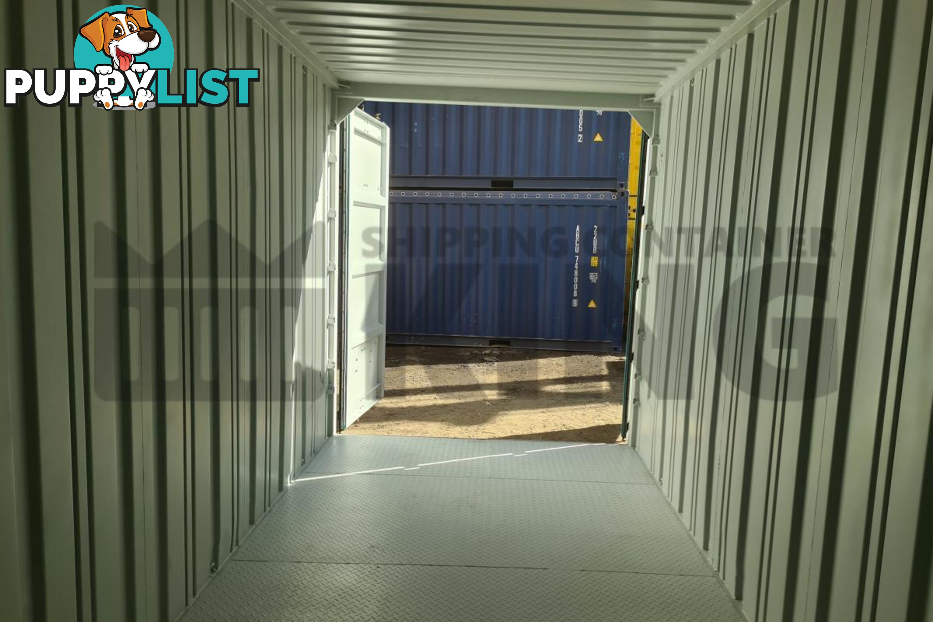 20' HIGH CUBE BULKER SHIPPING CONTAINER (STEEL FLOOR WITH ROOF HATCHES, 2 PALLETS WIDE)