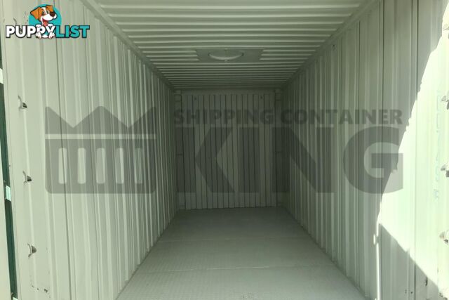 20' HIGH CUBE BULKER SHIPPING CONTAINER (STEEL FLOOR WITH ROOF HATCHES, 2 PALLETS WIDE)