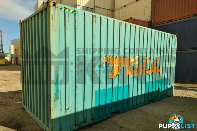 20' HIGH CUBE BULKER SHIPPING CONTAINER (STEEL FLOOR WITH ROOF HATCHES, 2 PALLETS WIDE)