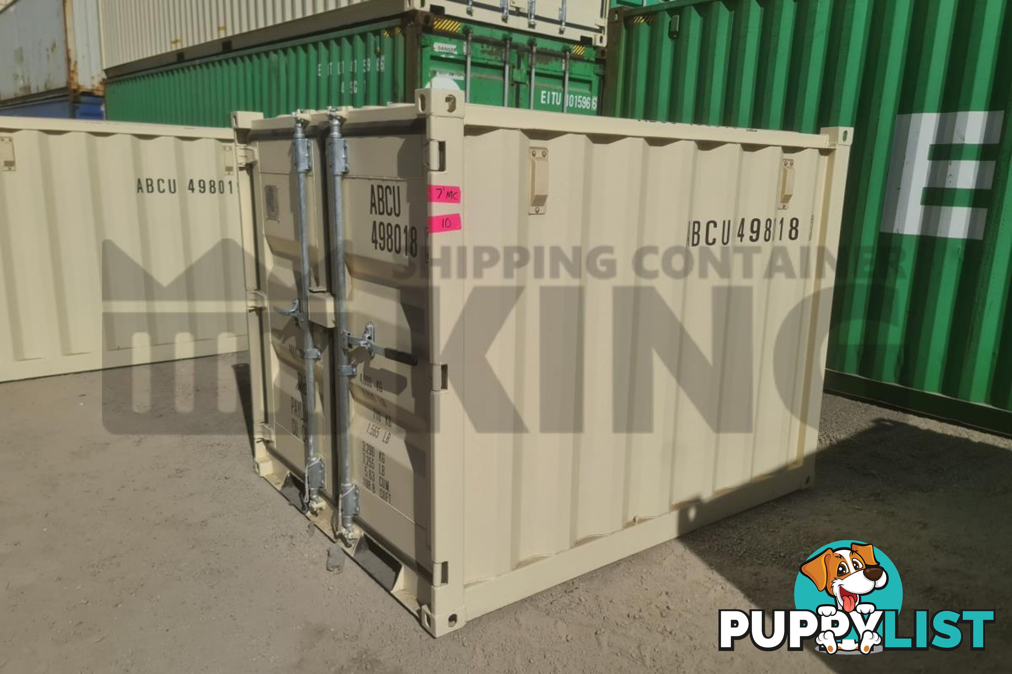 7' MINI CUBE SHIPPING CONTAINER - in Brisbane