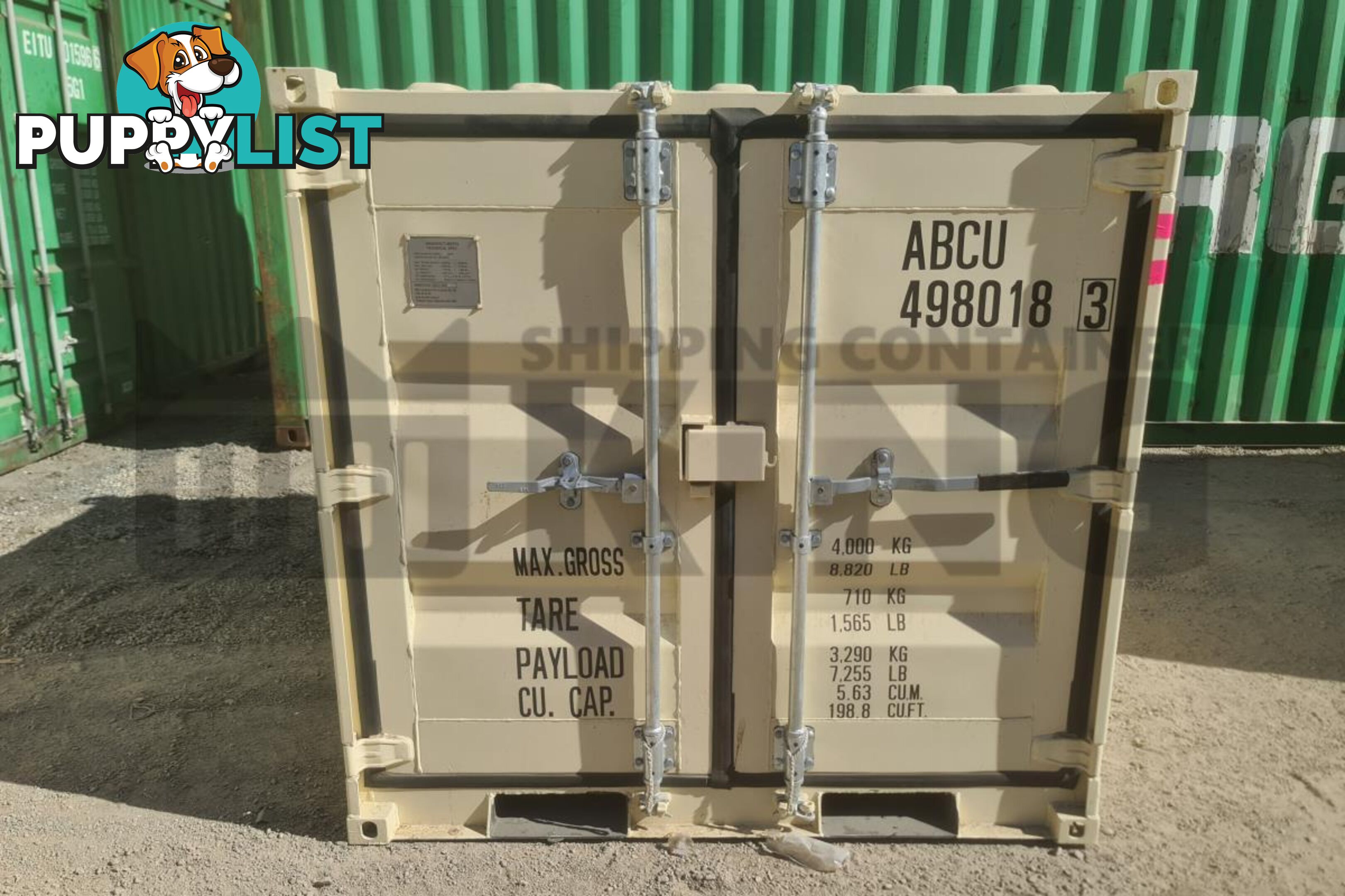7' MINI CUBE SHIPPING CONTAINER - in Brisbane