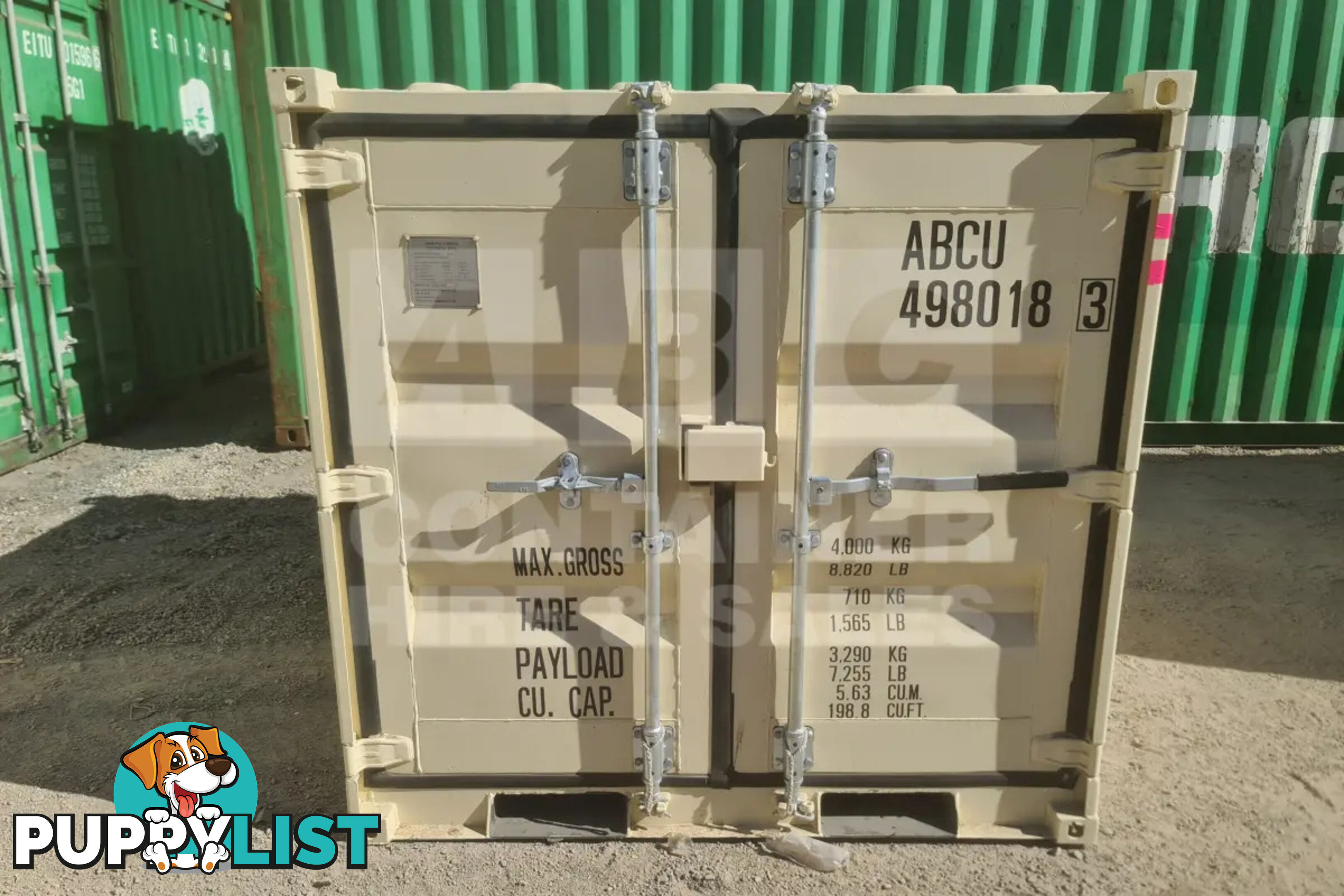 7' MINI CUBE SHIPPING CONTAINER - in Brisbane