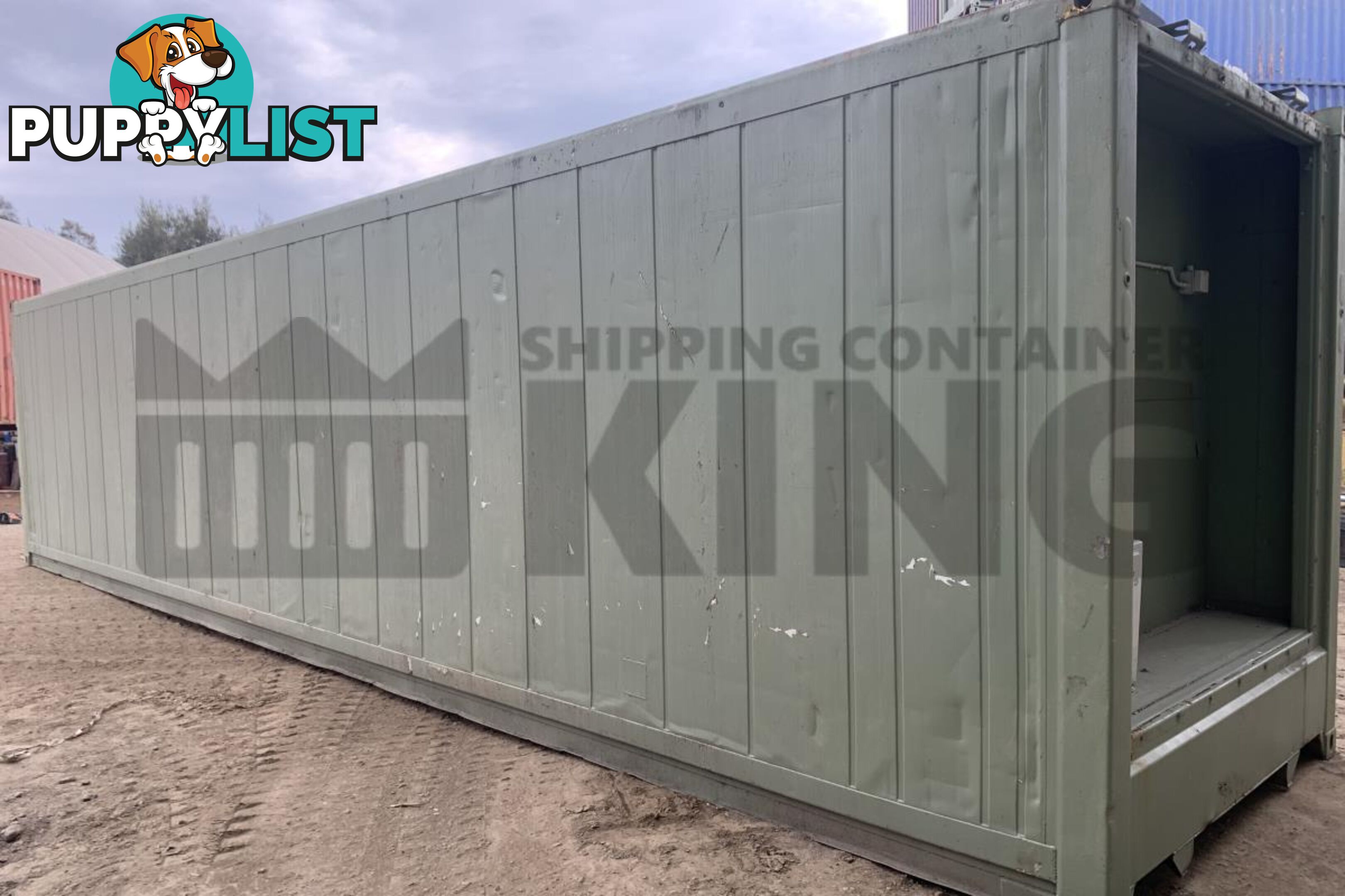 40' HIGH CUBE SHIPPING CONTAINER (NON-OPERATIONAL, MODIFIED)