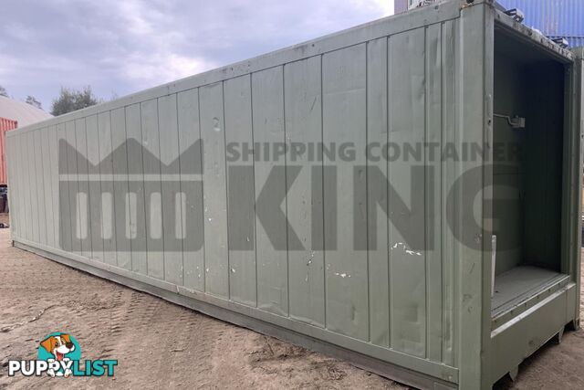 40' HIGH CUBE SHIPPING CONTAINER (NON-OPERATIONAL, MODIFIED)