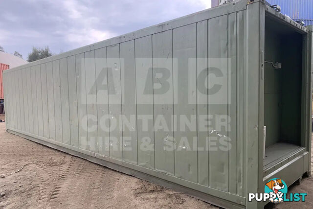 40' HIGH CUBE SHIPPING CONTAINER (NON-OPERATIONAL, MODIFIED)