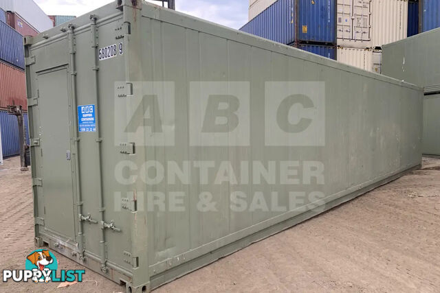 40' HIGH CUBE SHIPPING CONTAINER (NON-OPERATIONAL, MODIFIED)