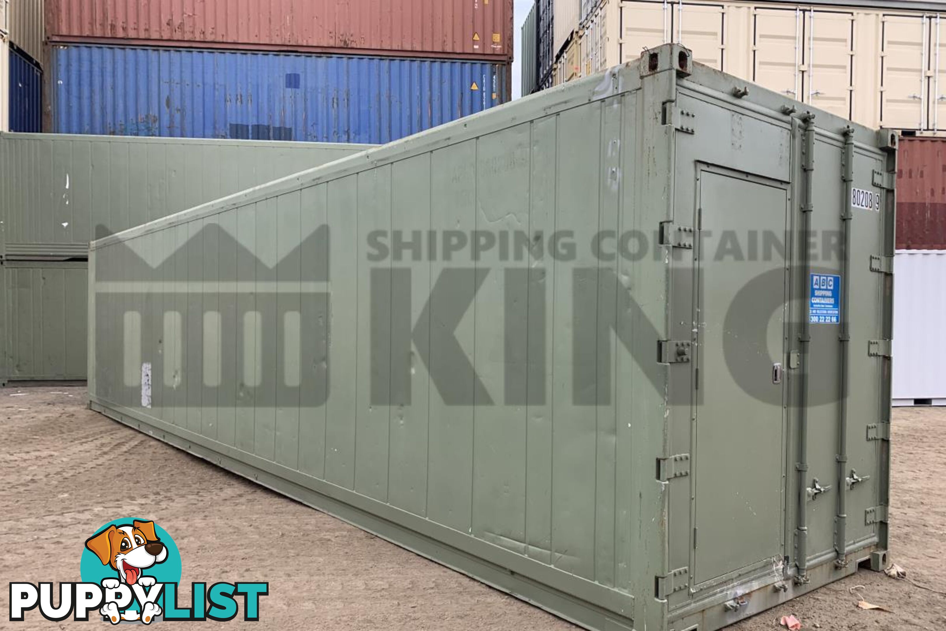 40' HIGH CUBE SHIPPING CONTAINER (NON-OPERATIONAL, MODIFIED)