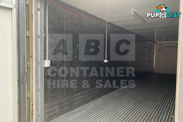 40' HIGH CUBE SHIPPING CONTAINER (NON-OPERATIONAL, MODIFIED)