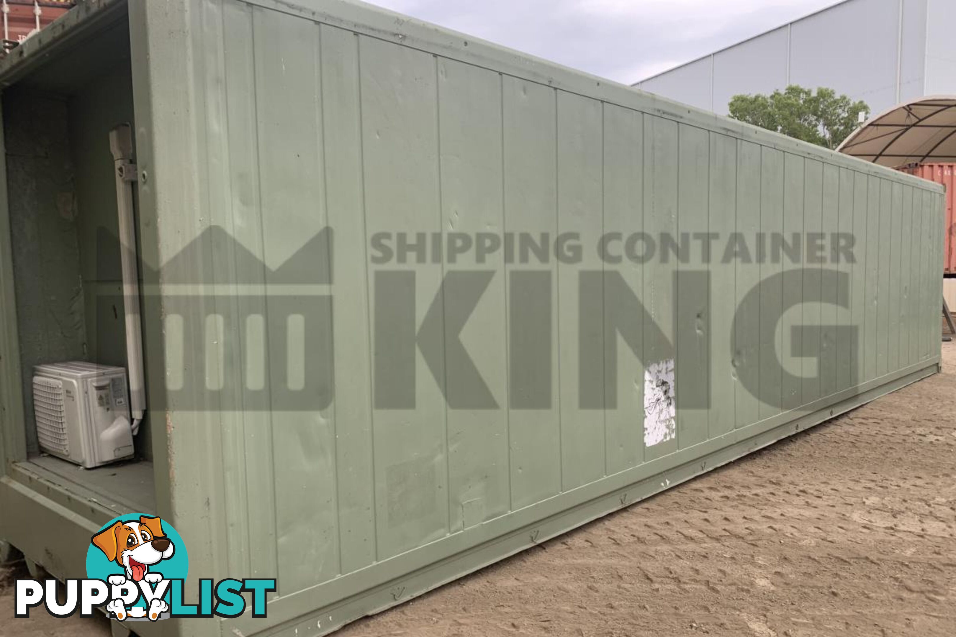 40' HIGH CUBE SHIPPING CONTAINER (NON-OPERATIONAL, MODIFIED)