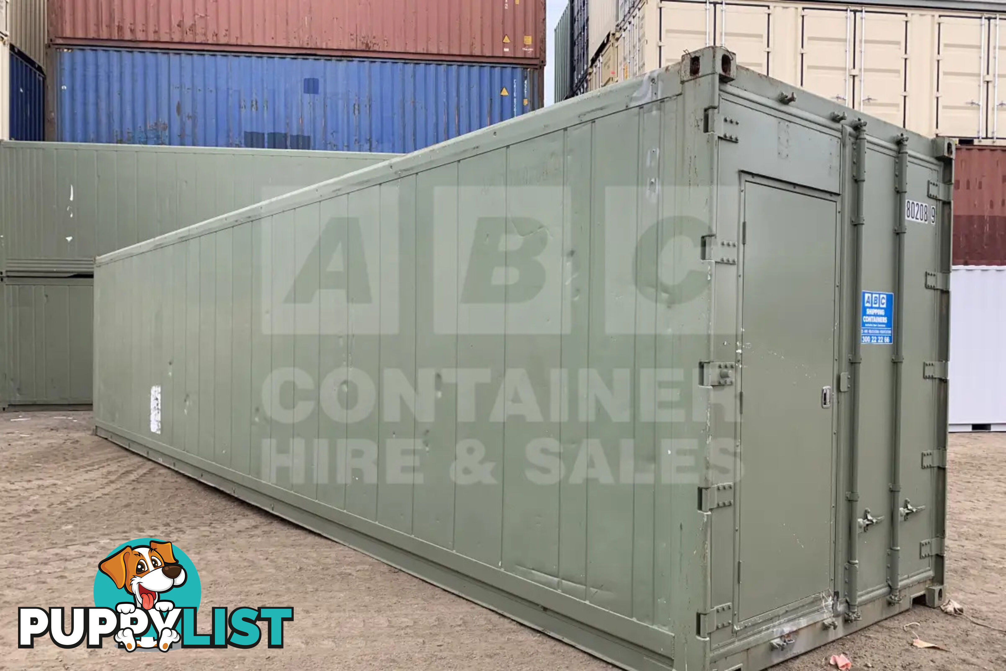 40' HIGH CUBE SHIPPING CONTAINER (NON-OPERATIONAL, MODIFIED)