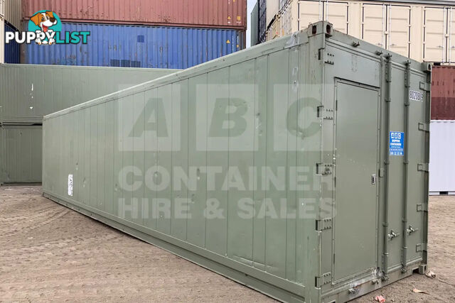 40' HIGH CUBE SHIPPING CONTAINER (NON-OPERATIONAL, MODIFIED)