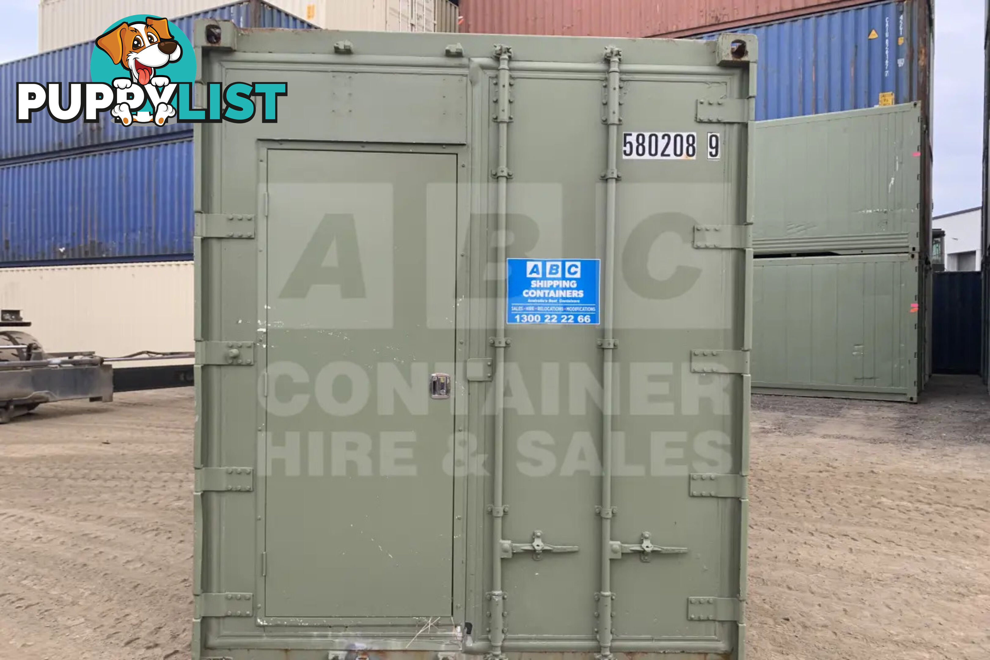 40' HIGH CUBE SHIPPING CONTAINER (NON-OPERATIONAL, MODIFIED)