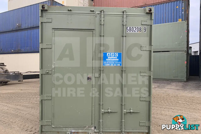 40' HIGH CUBE SHIPPING CONTAINER (NON-OPERATIONAL, MODIFIED)