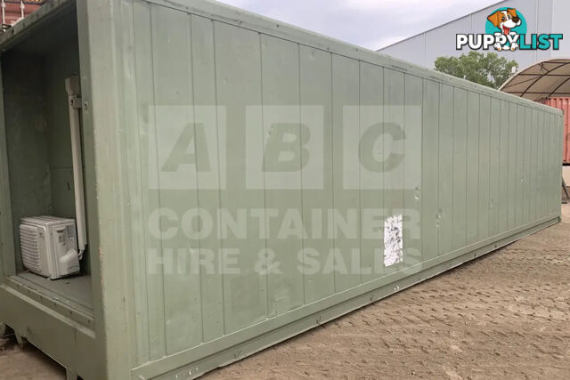 40' HIGH CUBE SHIPPING CONTAINER (NON-OPERATIONAL, MODIFIED)