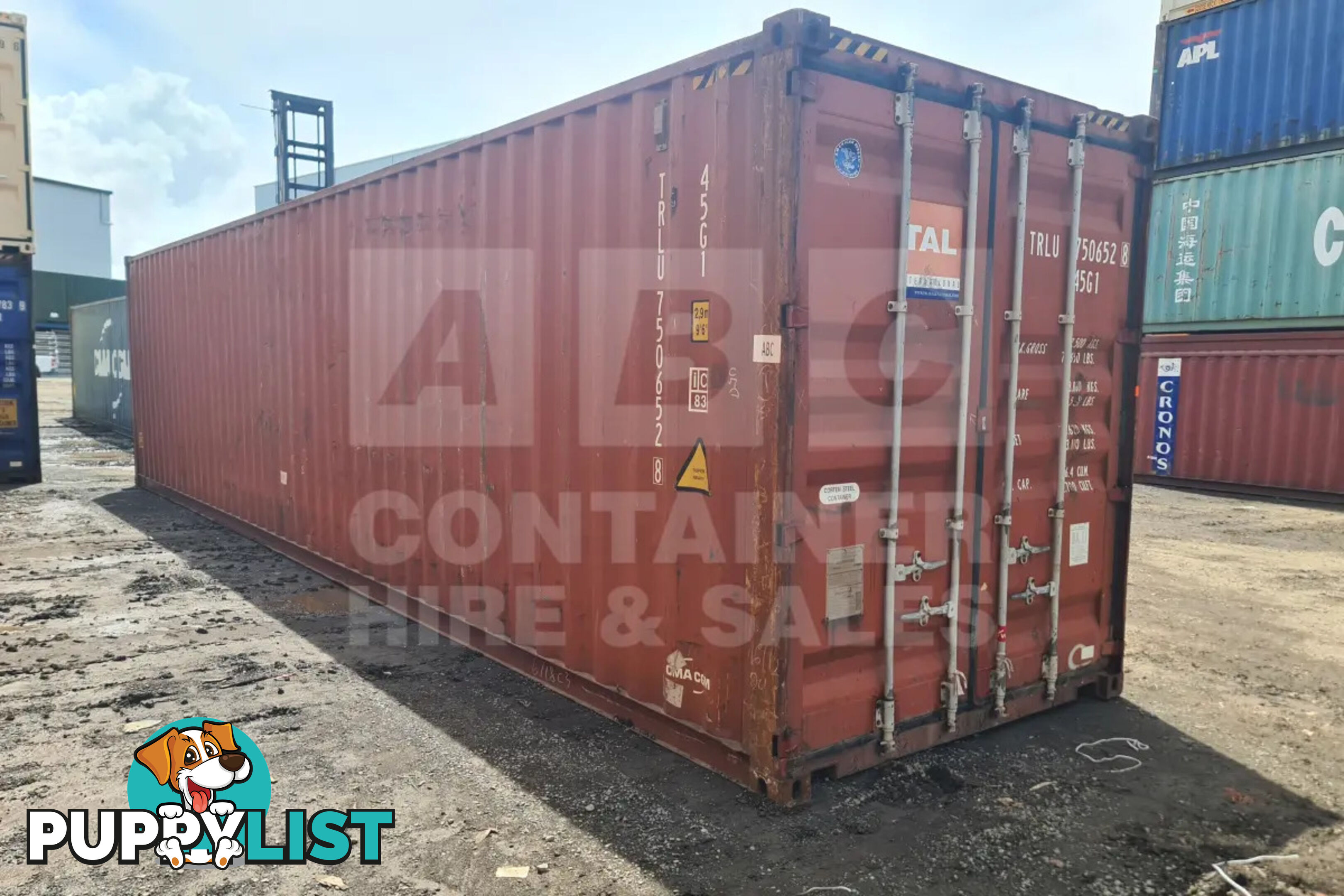 40' HIGH CUBE SHIPPING CONTAINER