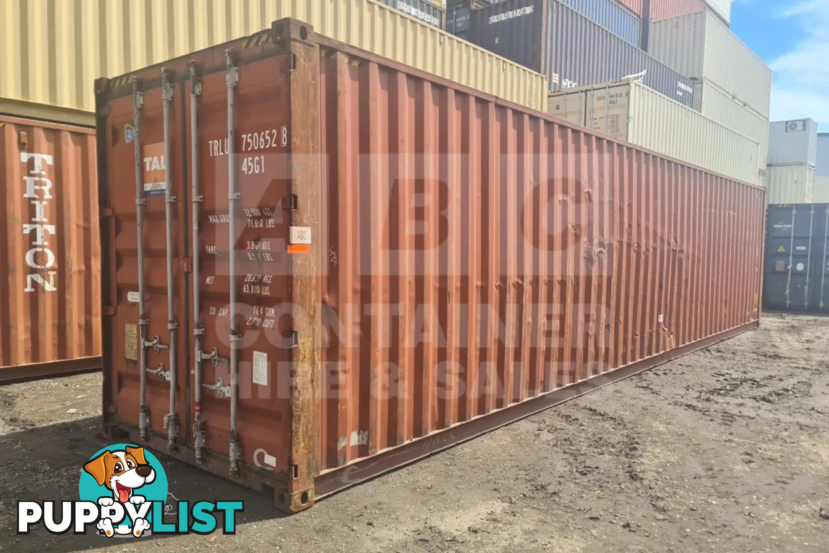 40' HIGH CUBE SHIPPING CONTAINER