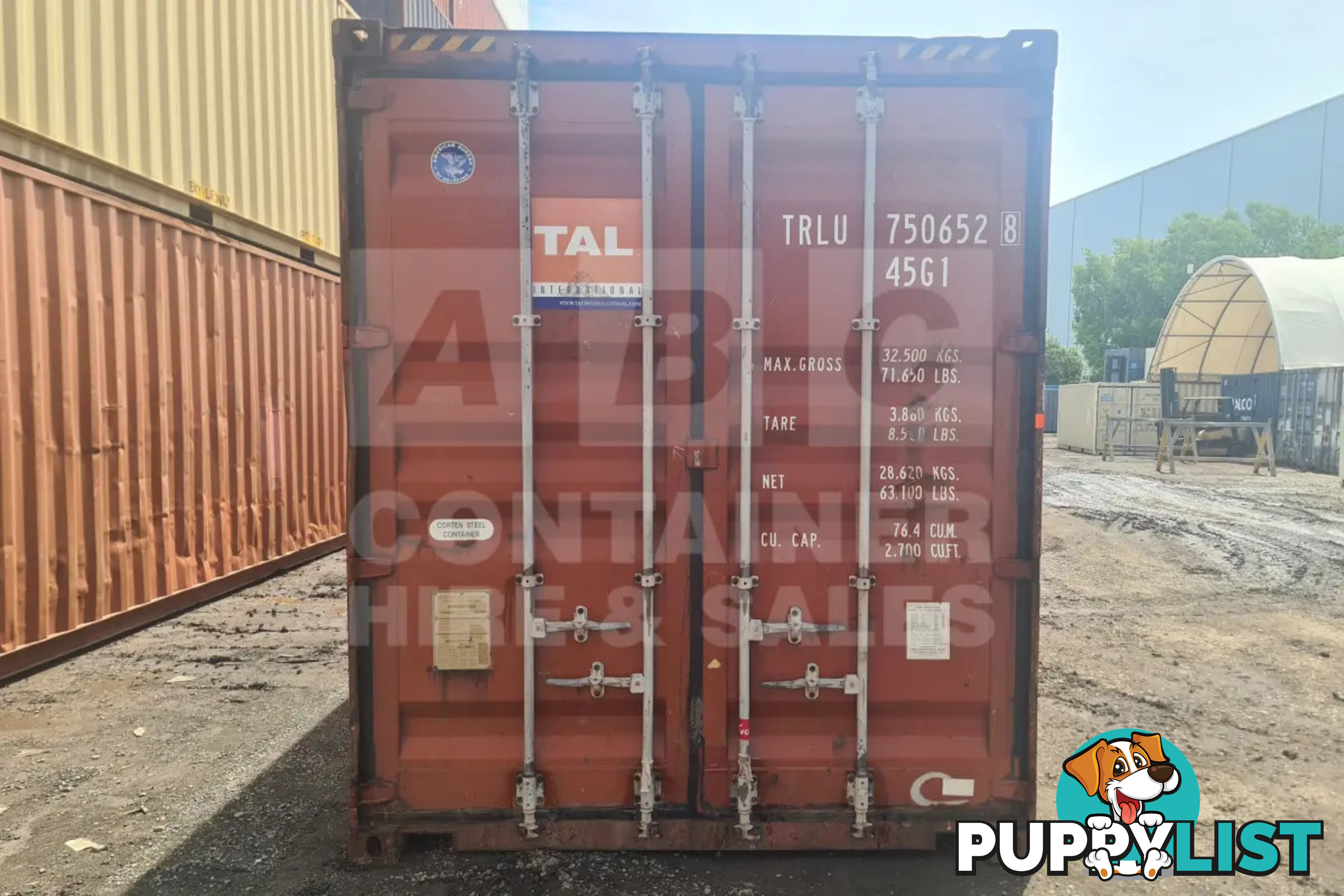 40' HIGH CUBE SHIPPING CONTAINER