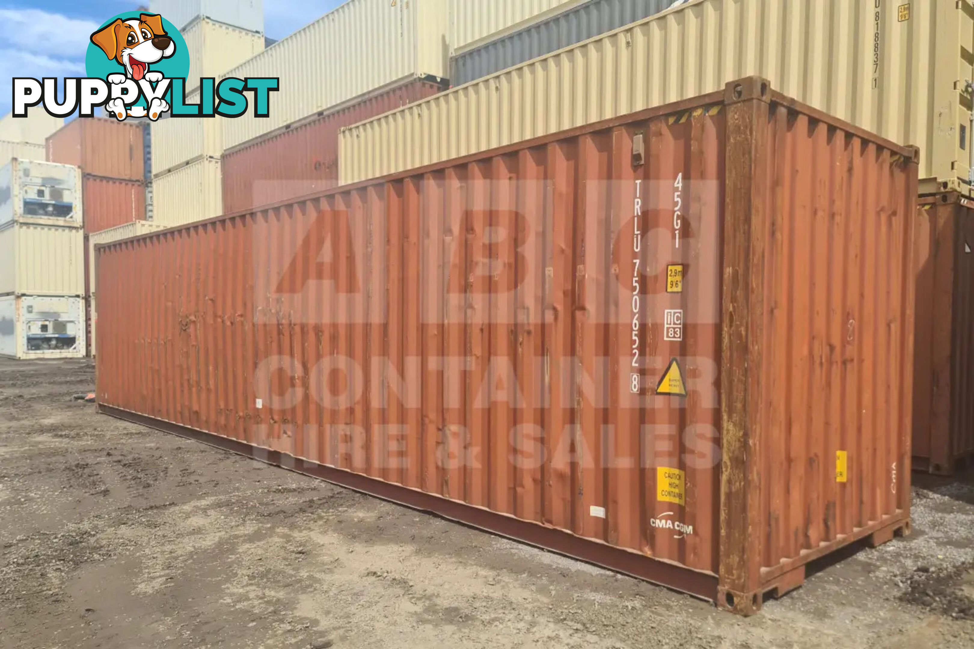 40' HIGH CUBE SHIPPING CONTAINER