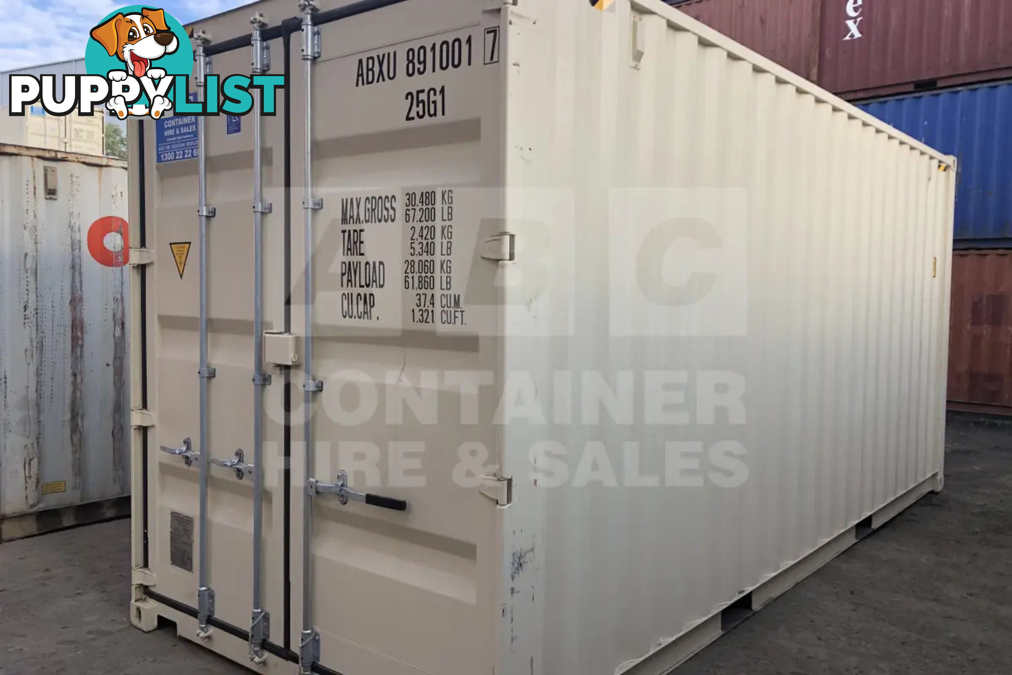 20' HIGH CUBE SHIPPING CONTAINER (STEEL FLOOR) - in Brisbane