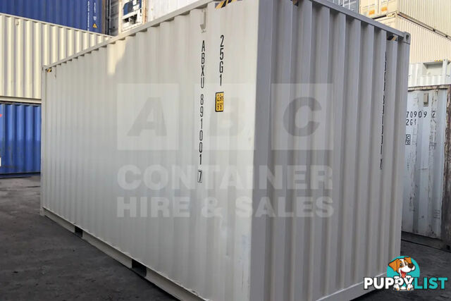 20' HIGH CUBE SHIPPING CONTAINER (STEEL FLOOR) - in Brisbane
