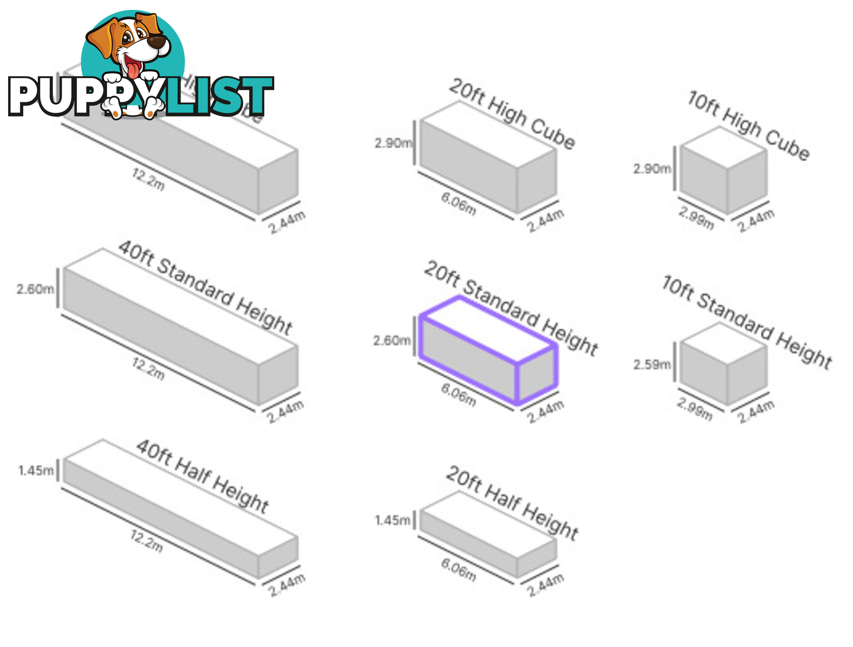 20' STANDARD HEIGHT SHIPPING CONTAINER