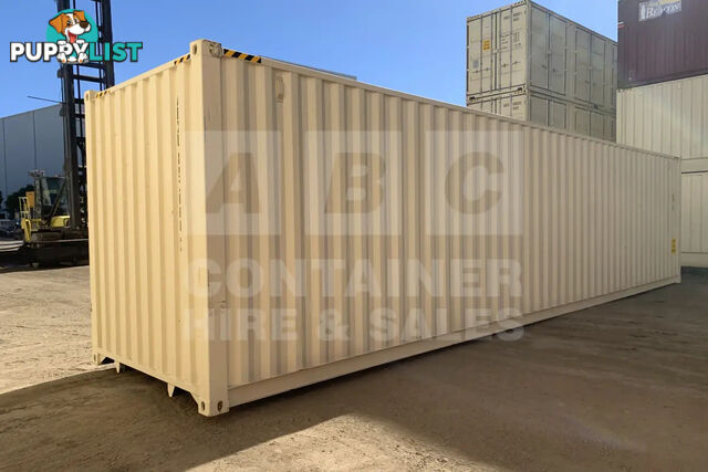 40' HIGH CUBE SHIPPING CONTAINER (STEEL FLOOR)