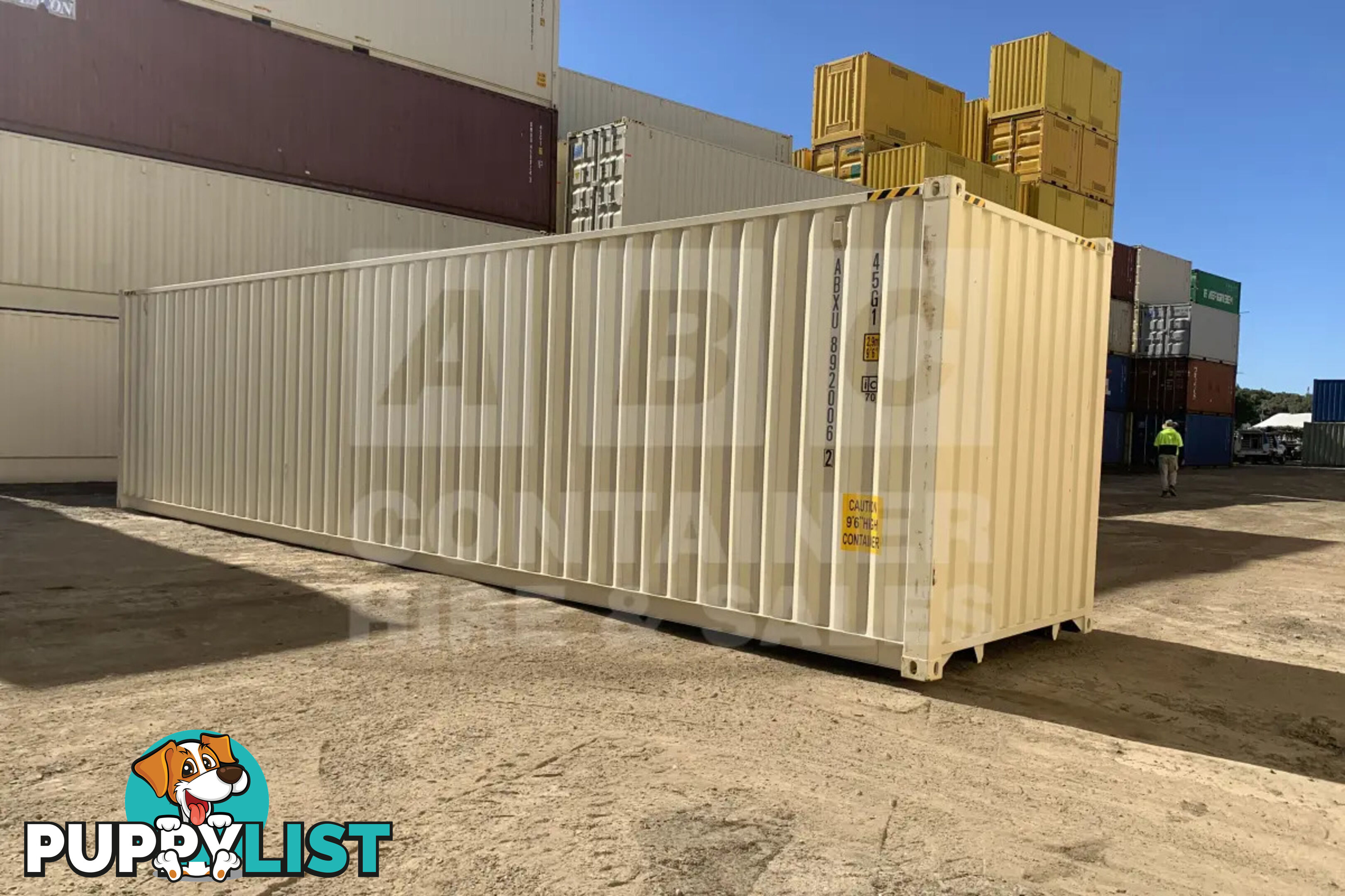 40' HIGH CUBE SHIPPING CONTAINER (STEEL FLOOR)
