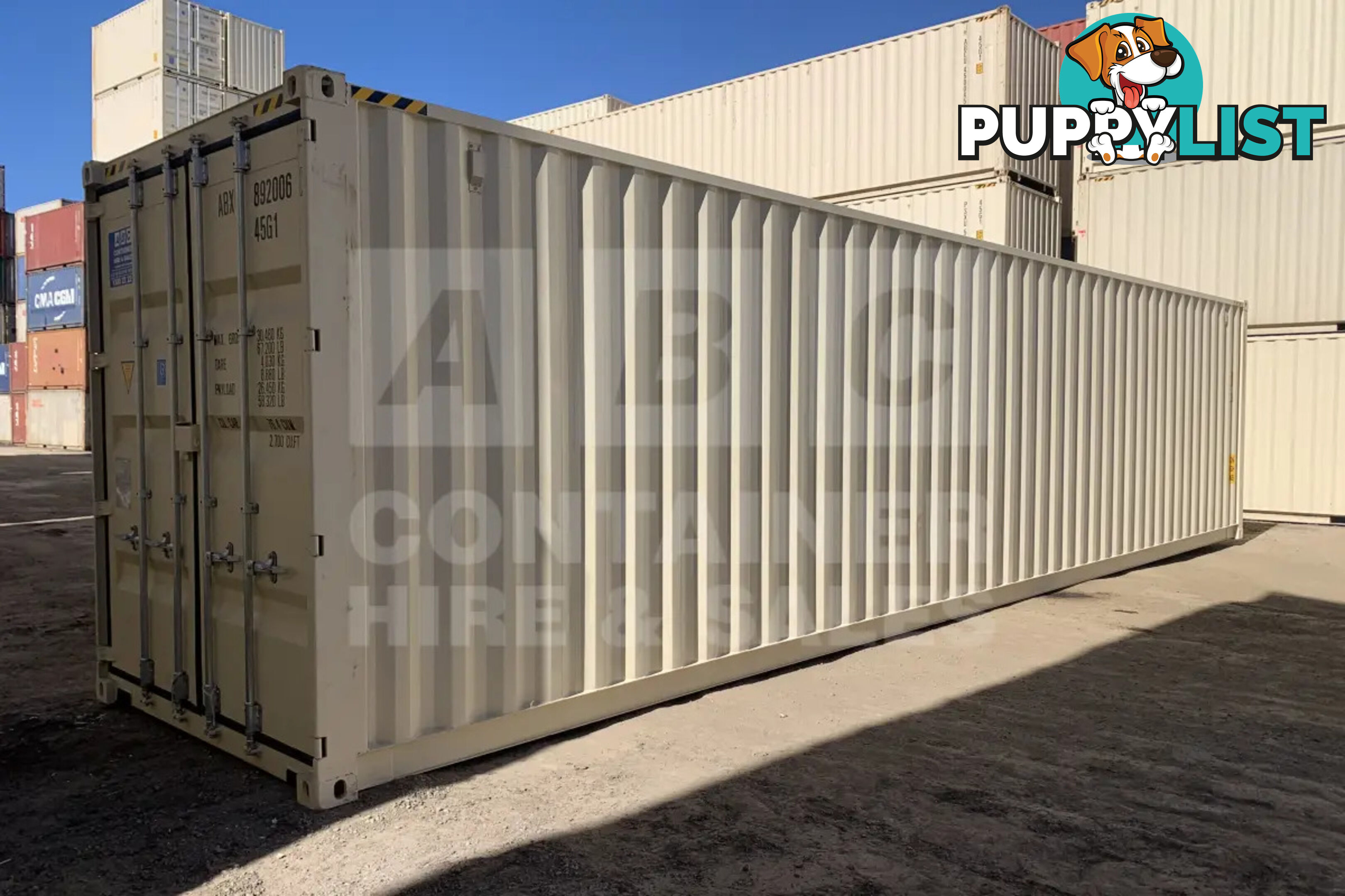 40' HIGH CUBE SHIPPING CONTAINER (STEEL FLOOR)