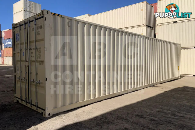 40' HIGH CUBE SHIPPING CONTAINER (STEEL FLOOR)