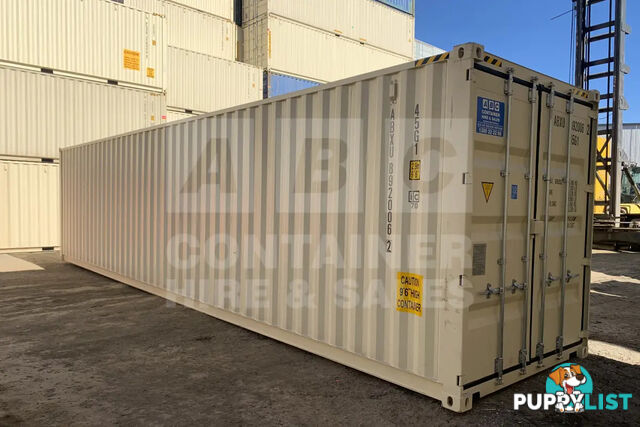 40' HIGH CUBE SHIPPING CONTAINER (STEEL FLOOR)