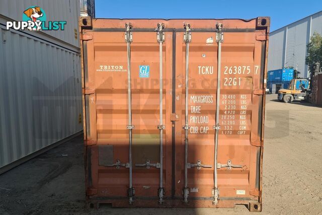 20' STANDARD HEIGHT SHIPPING CONTAINER - in Millmerran