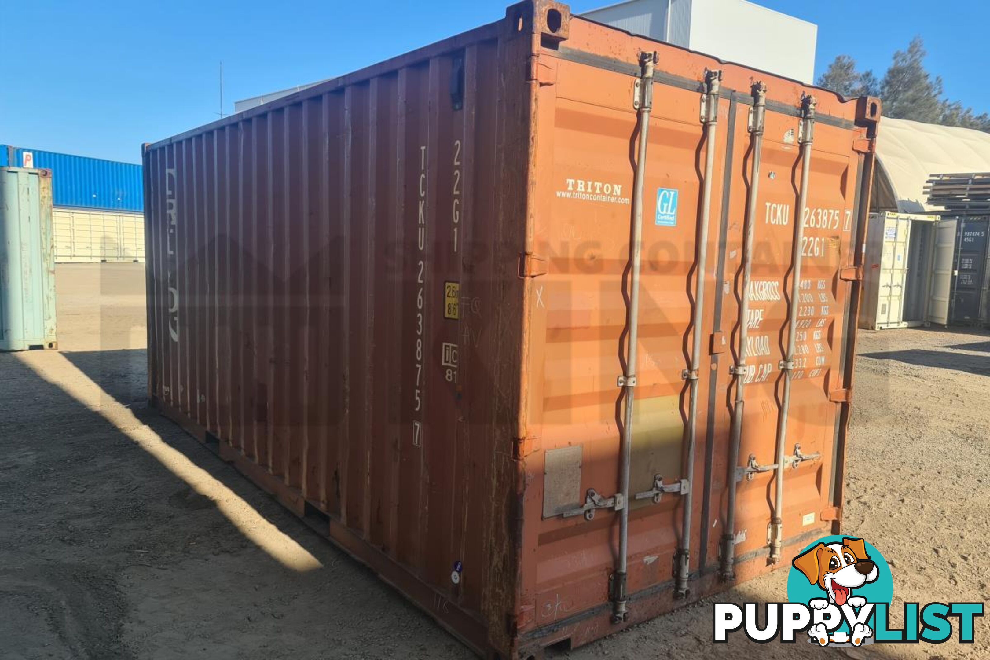 20' STANDARD HEIGHT SHIPPING CONTAINER - in Millmerran