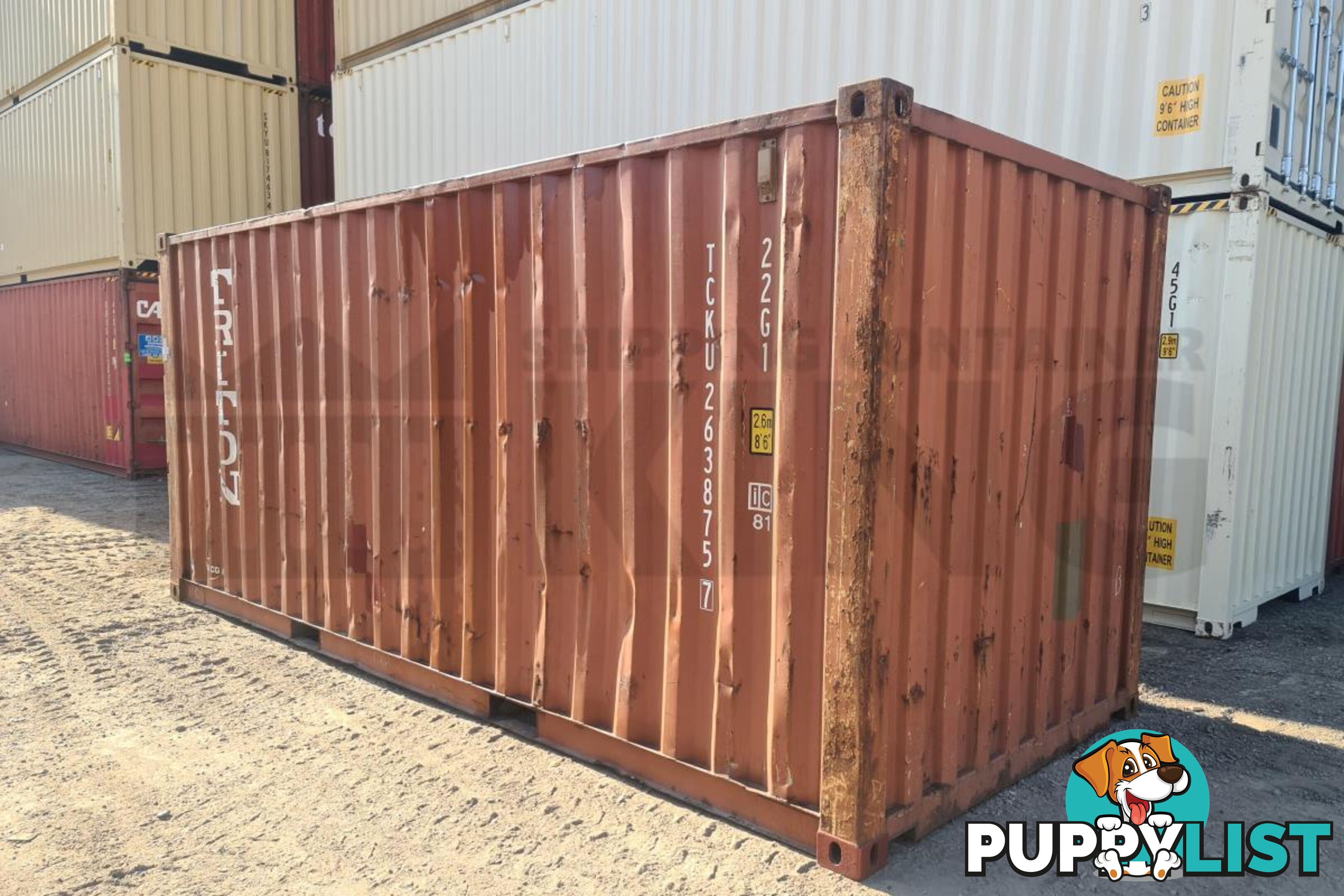 20' STANDARD HEIGHT SHIPPING CONTAINER - in Millmerran