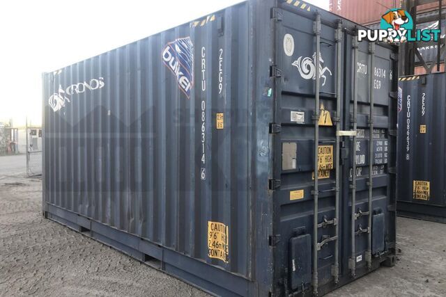 20' HIGH CUBE BULKER SHIPPING CONTAINER (STEEL FLOOR WITH ROOF HATCHES, 2 PALLETS WIDE) - in Rockhampton