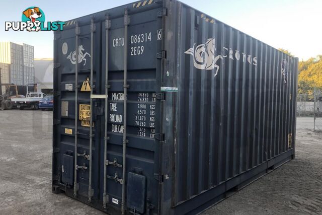 20' HIGH CUBE BULKER SHIPPING CONTAINER (STEEL FLOOR WITH ROOF HATCHES, 2 PALLETS WIDE) - in Rockhampton