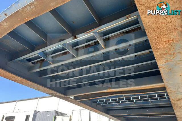 20' FLAT RACK SHIPPING CONTAINER (WITH COLLAPSIBLE ENDS)
