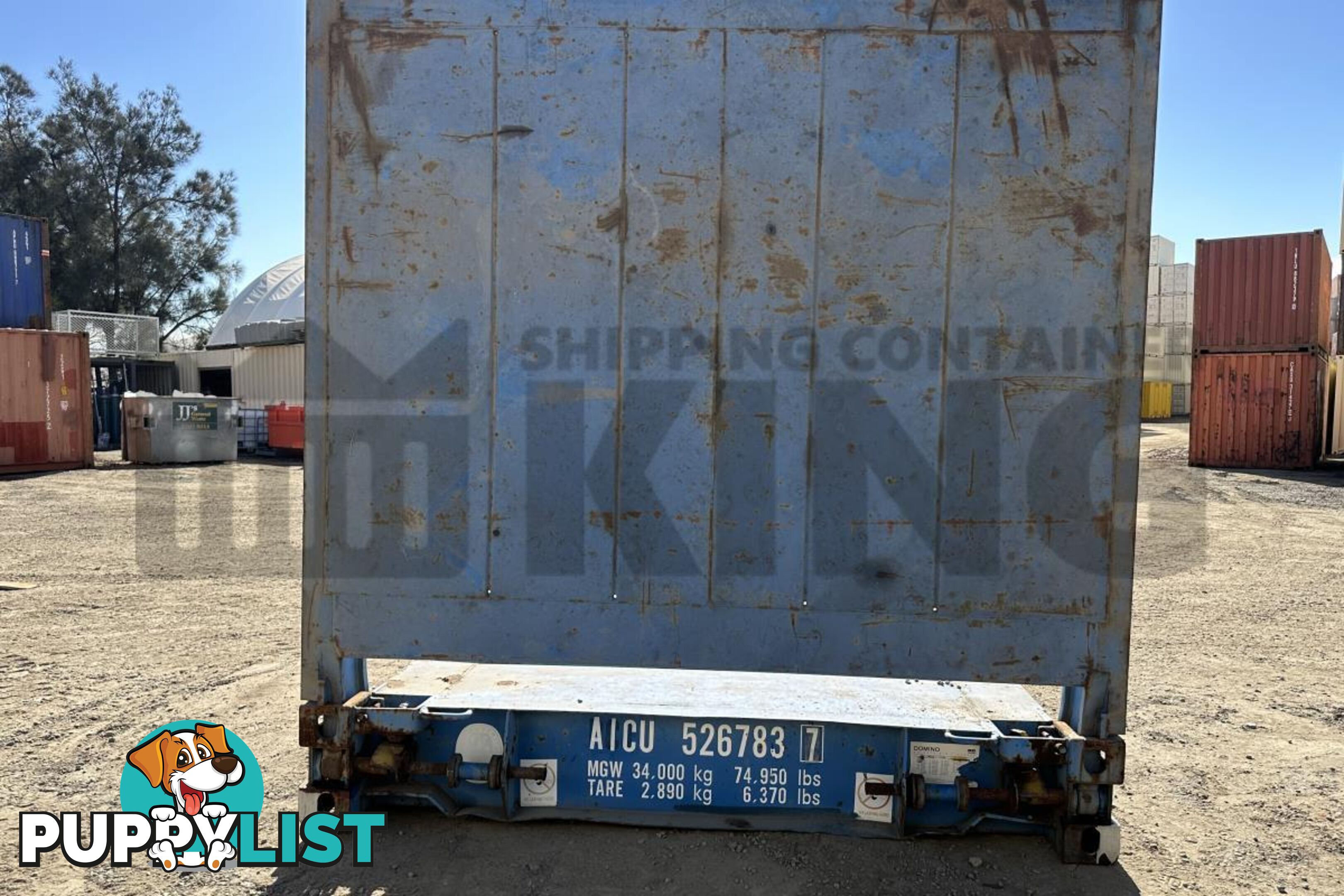 20' FLAT RACK SHIPPING CONTAINER (WITH COLLAPSIBLE ENDS)