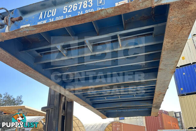 20' FLAT RACK SHIPPING CONTAINER (WITH COLLAPSIBLE ENDS)