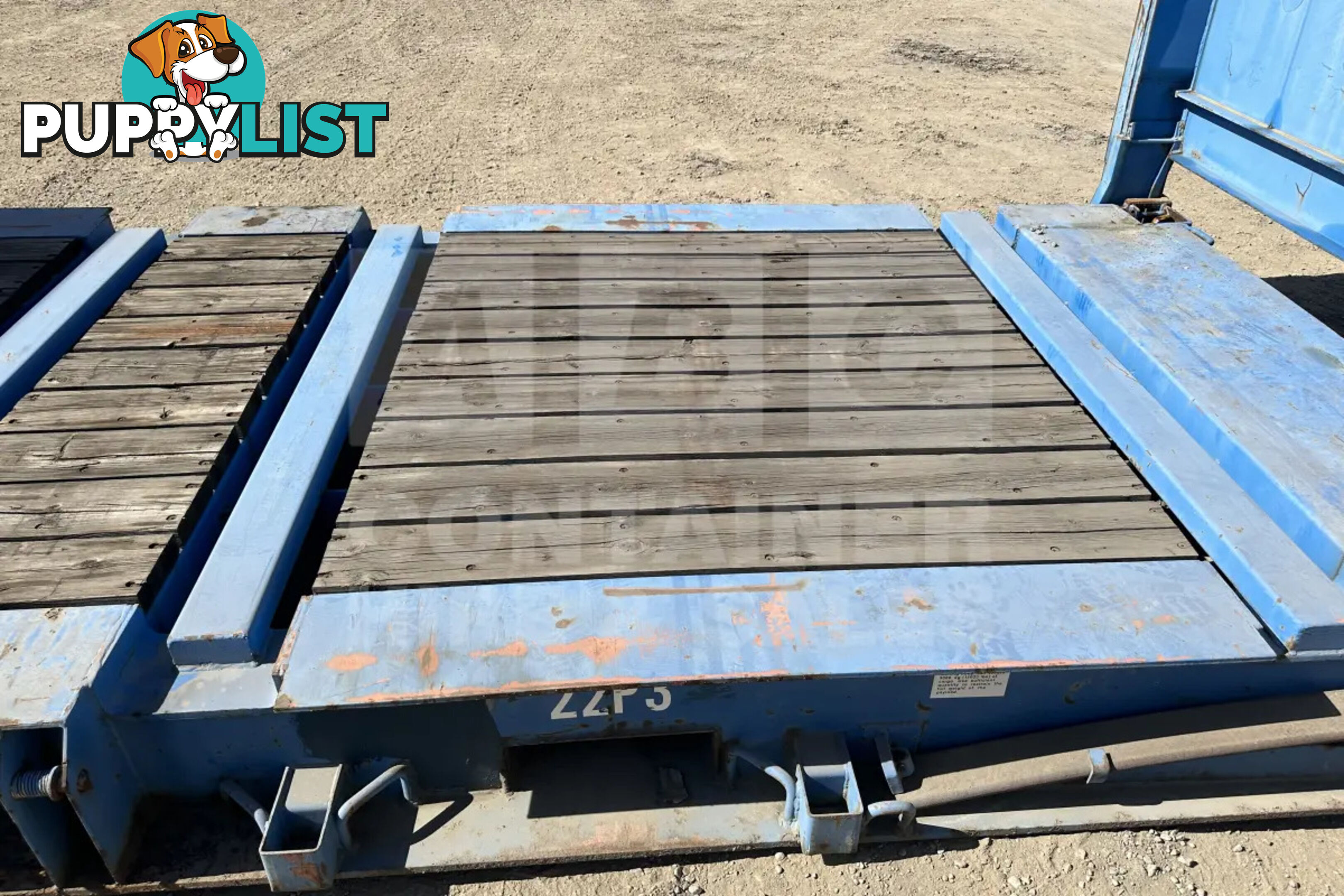 20' FLAT RACK SHIPPING CONTAINER (WITH COLLAPSIBLE ENDS)