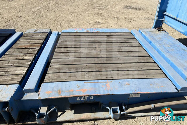 20' FLAT RACK SHIPPING CONTAINER (WITH COLLAPSIBLE ENDS)