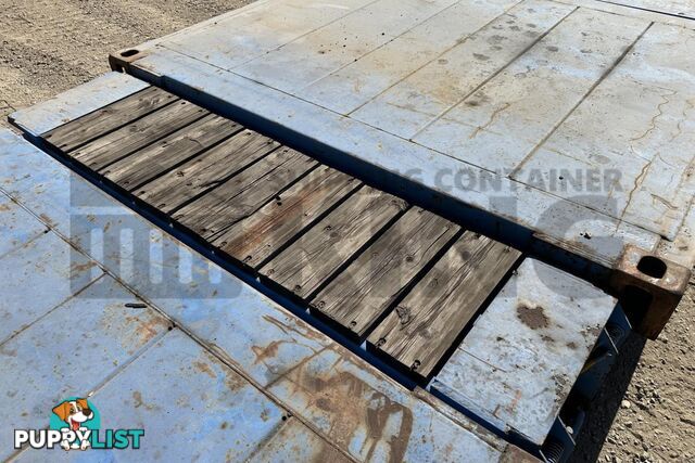 20' FLAT RACK SHIPPING CONTAINER (WITH COLLAPSIBLE ENDS)