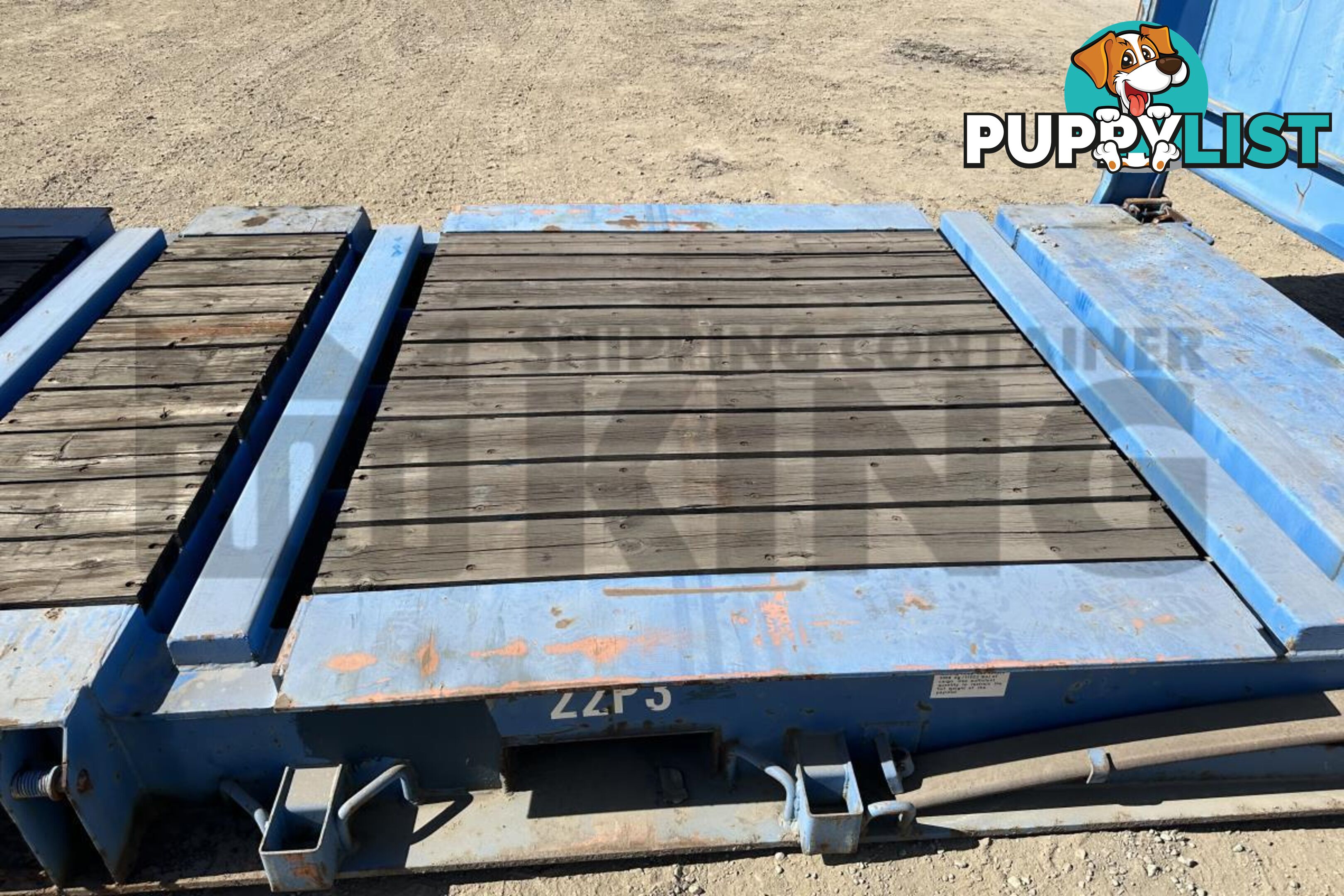 20' FLAT RACK SHIPPING CONTAINER (WITH COLLAPSIBLE ENDS)