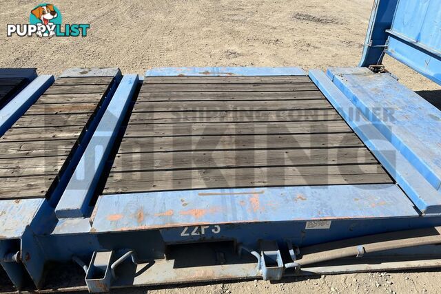 20' FLAT RACK SHIPPING CONTAINER (WITH COLLAPSIBLE ENDS)