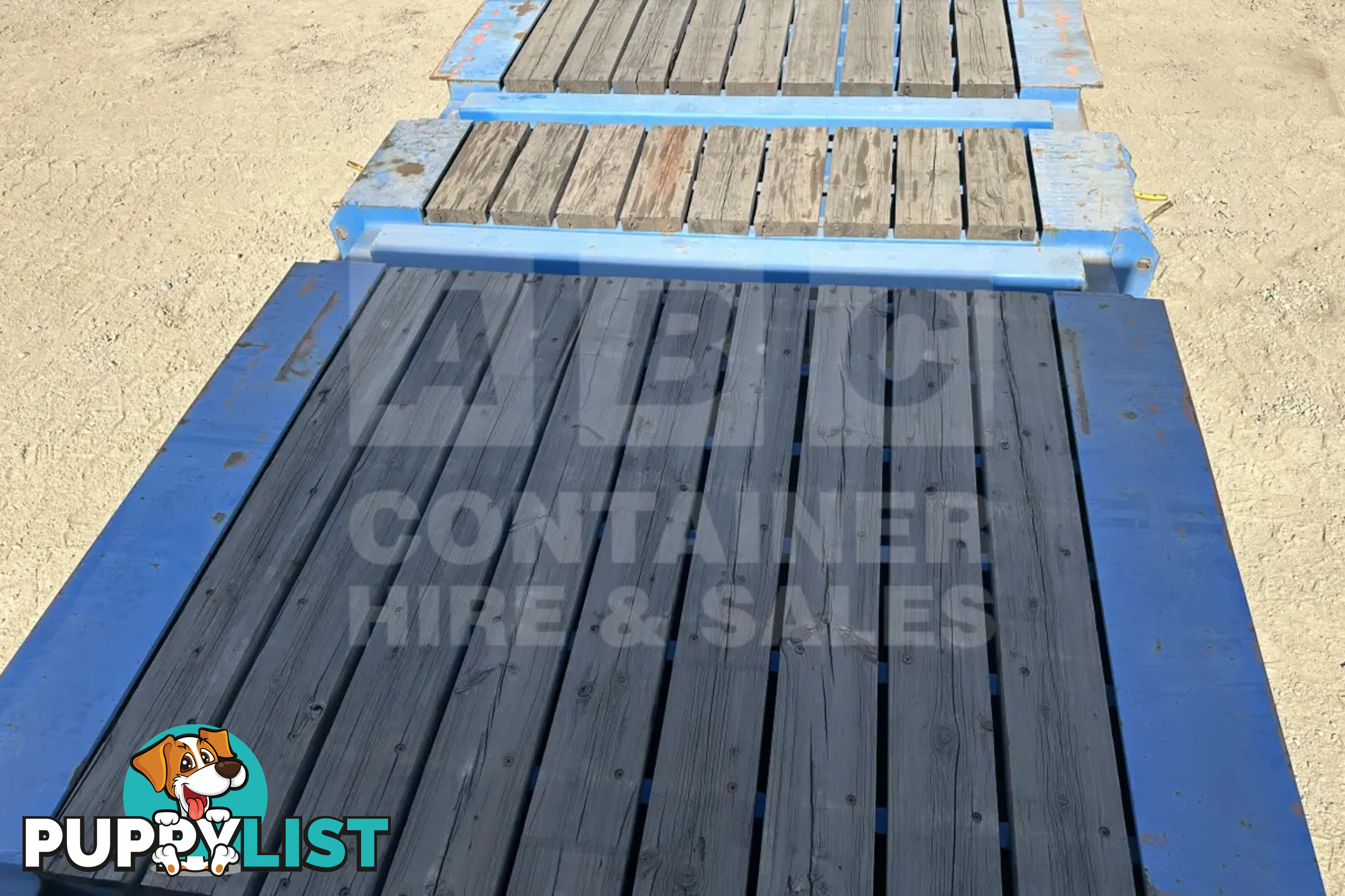 20' FLAT RACK SHIPPING CONTAINER (WITH COLLAPSIBLE ENDS)
