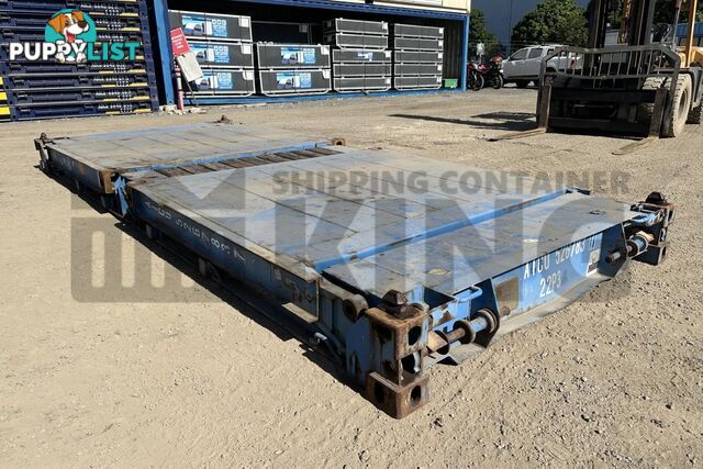 20' FLAT RACK SHIPPING CONTAINER (WITH COLLAPSIBLE ENDS)