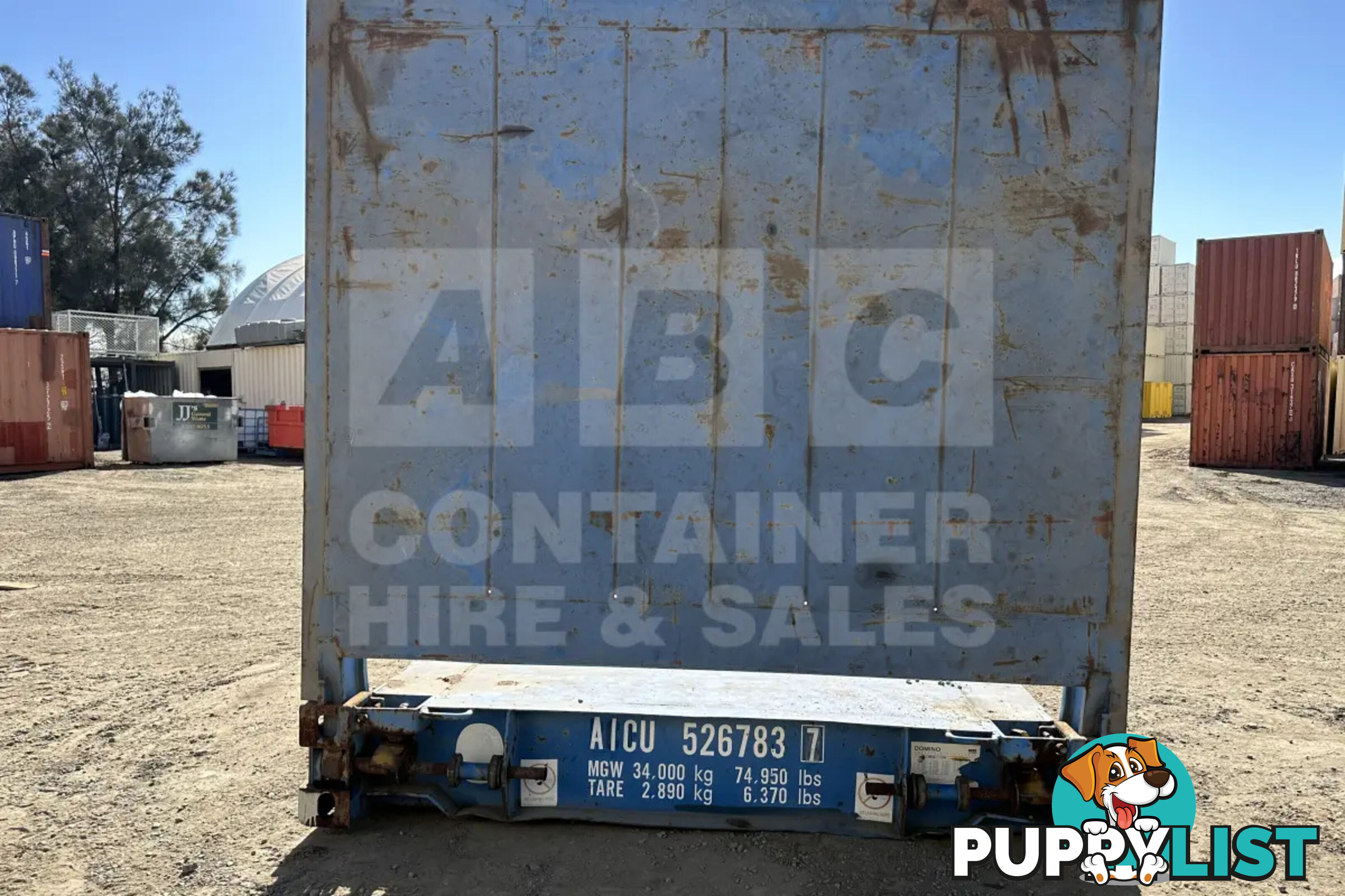 20' FLAT RACK SHIPPING CONTAINER (WITH COLLAPSIBLE ENDS)