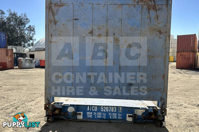 20' FLAT RACK SHIPPING CONTAINER (WITH COLLAPSIBLE ENDS)
