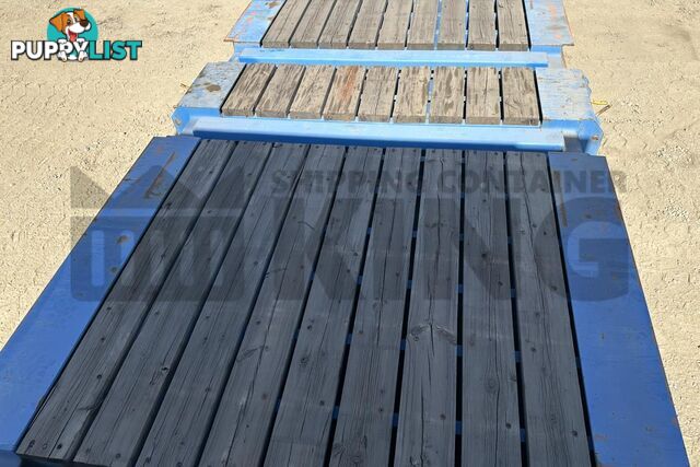 20' FLAT RACK SHIPPING CONTAINER (WITH COLLAPSIBLE ENDS)