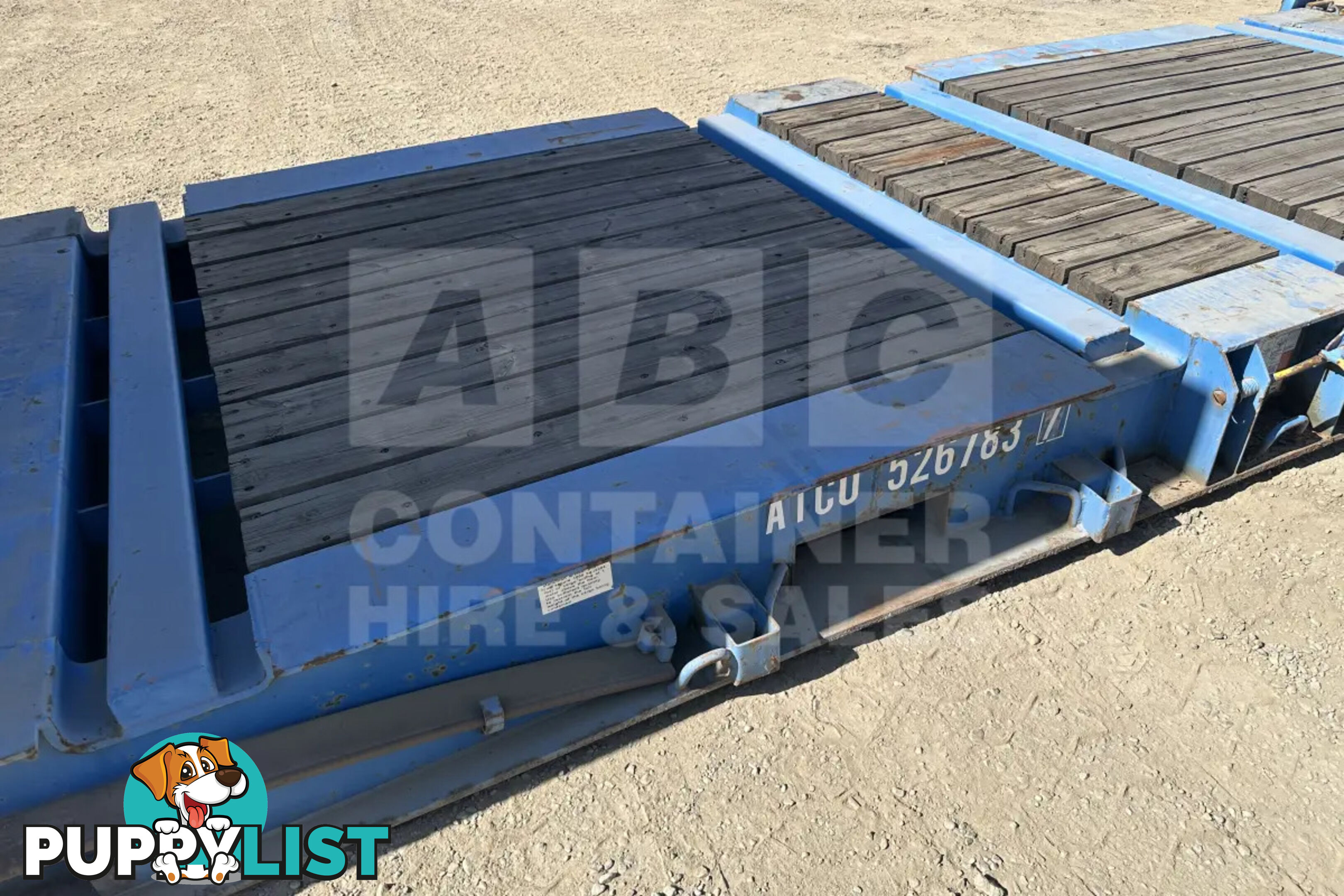 20' FLAT RACK SHIPPING CONTAINER (WITH COLLAPSIBLE ENDS)